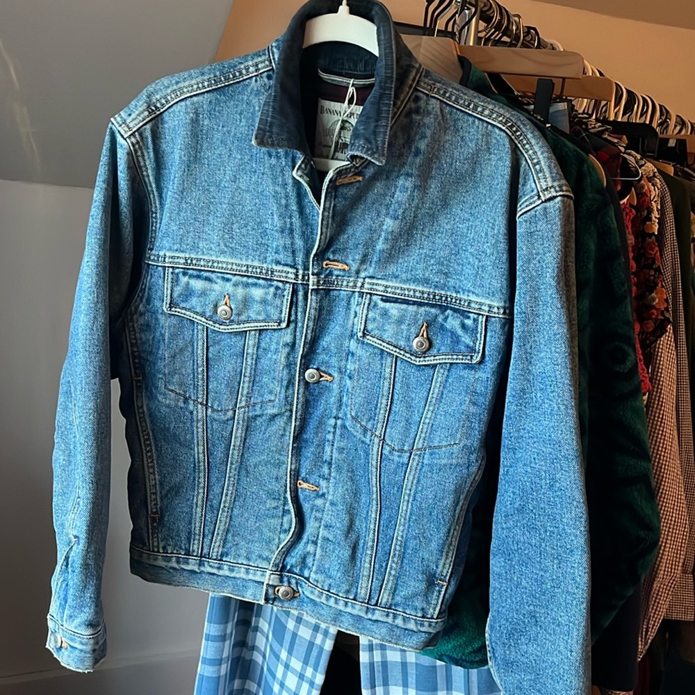 Vintage Banana Republic Quilted Denim Jacket